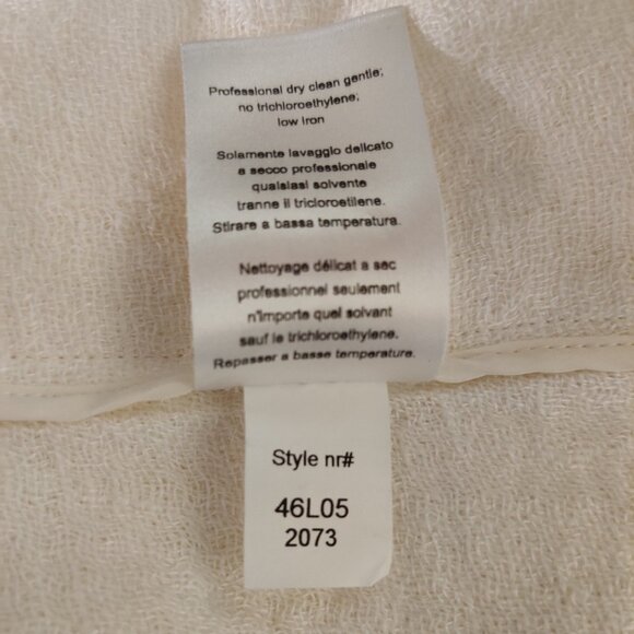 Narciso Rodriguez SS16 White Silk Linen Midi Asymmetrical Sack Dress 42 6 Small - Picture 12 of 12